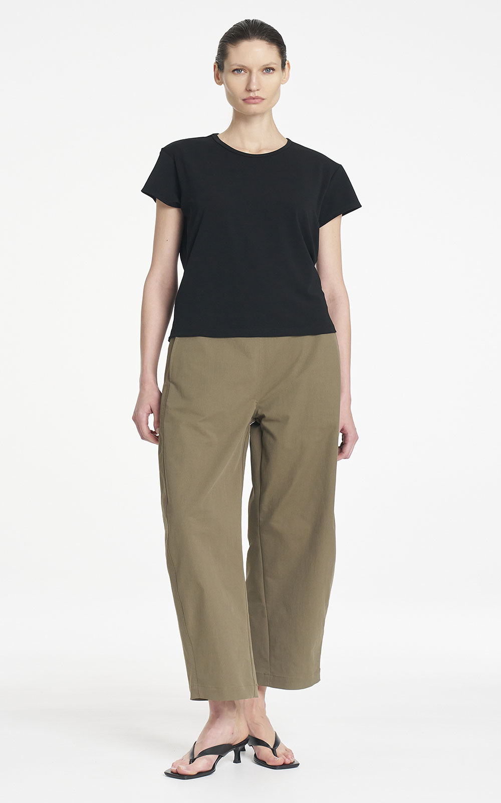 Barrel Leg Pant product photo.