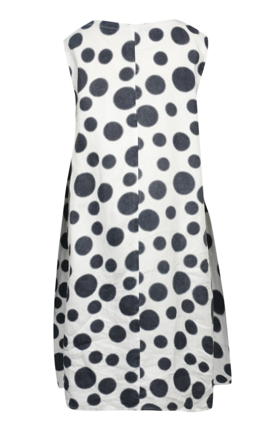 Fuzzy Dot Fold Dress product photo.