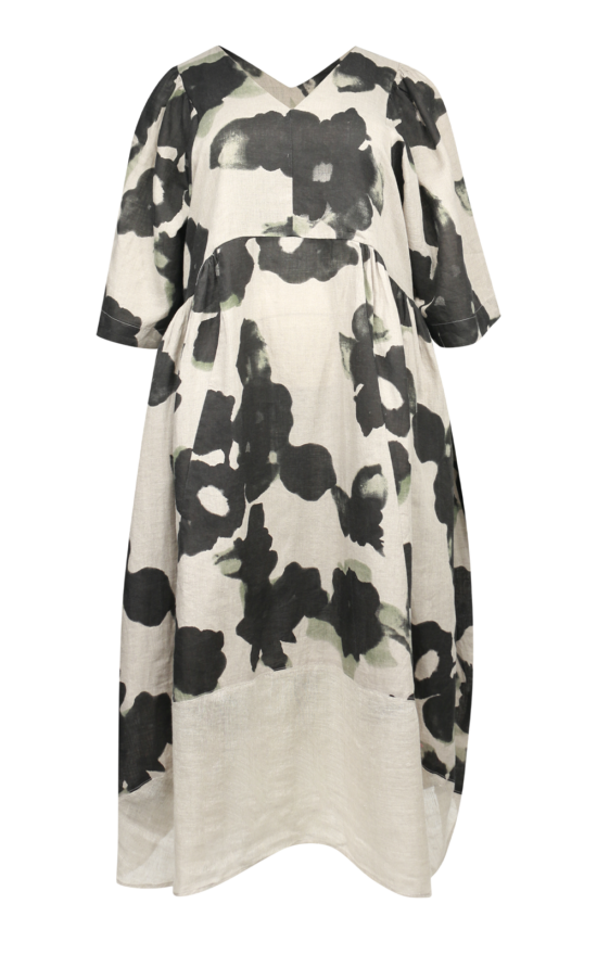 Flowers Float Dress product photo.