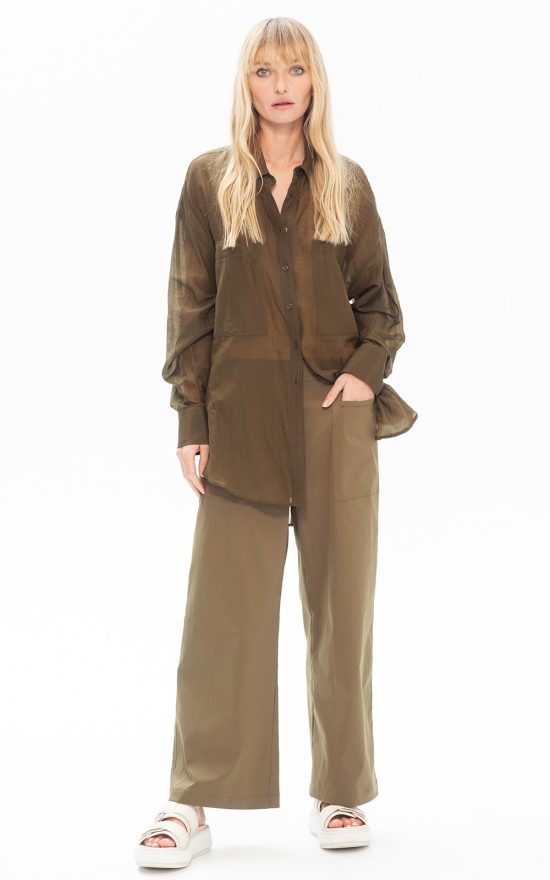 Crop Trench Pant product photo.