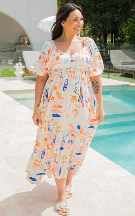 Austin Midi Dress product photo.