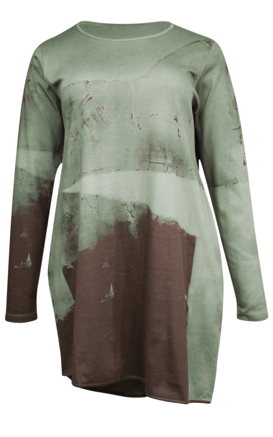Anthracite Long Sleeve Top product photo.