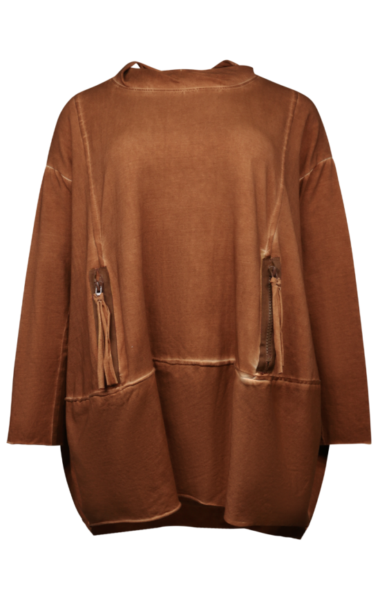 Solmus Zip Pocket Sweat product photo.