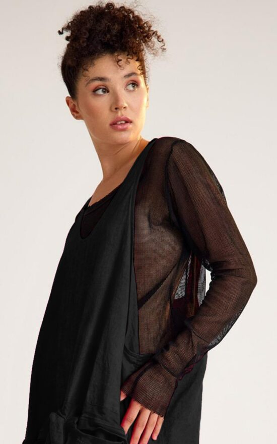 Artemis Raw Mesh Tee product photo.