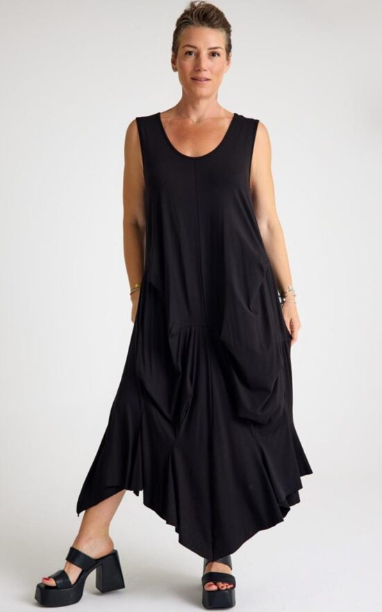 Patara Drape Dress product photo.