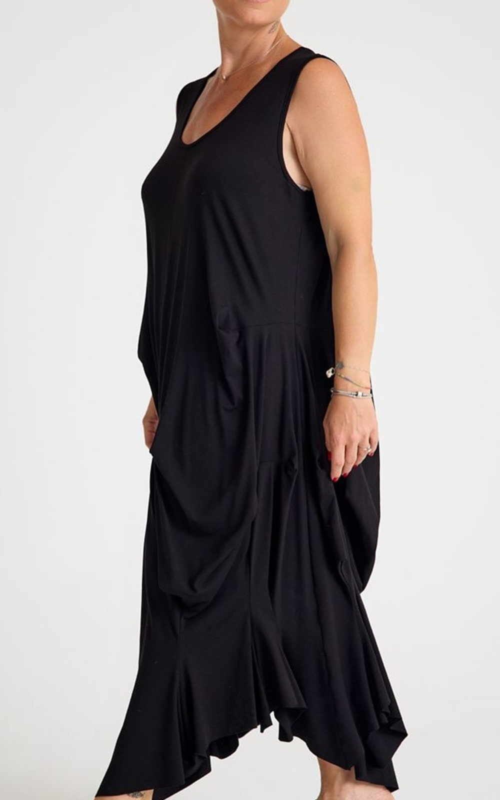 Patara Drape Dress product photo.