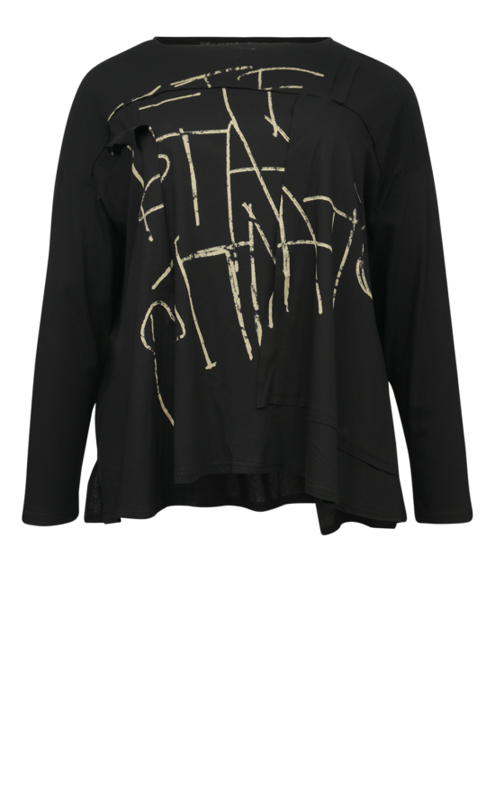 Kyoto Lettered Top product photo.