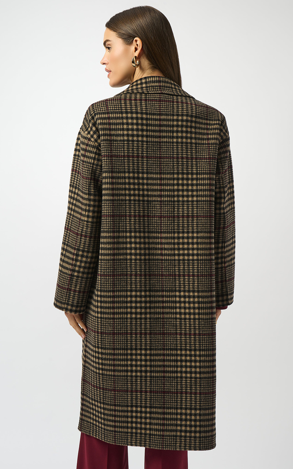 Checked Coat product photo.