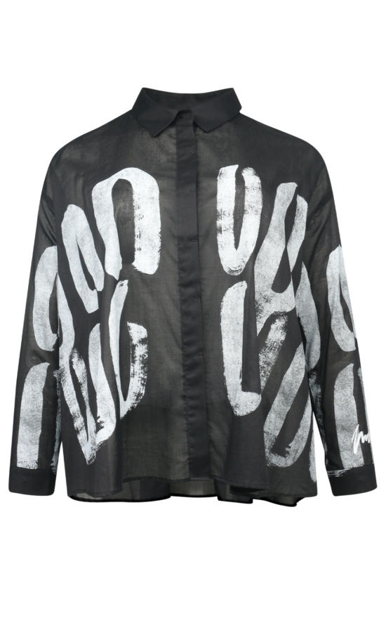 Lenticular Cropped Shirt product photo.