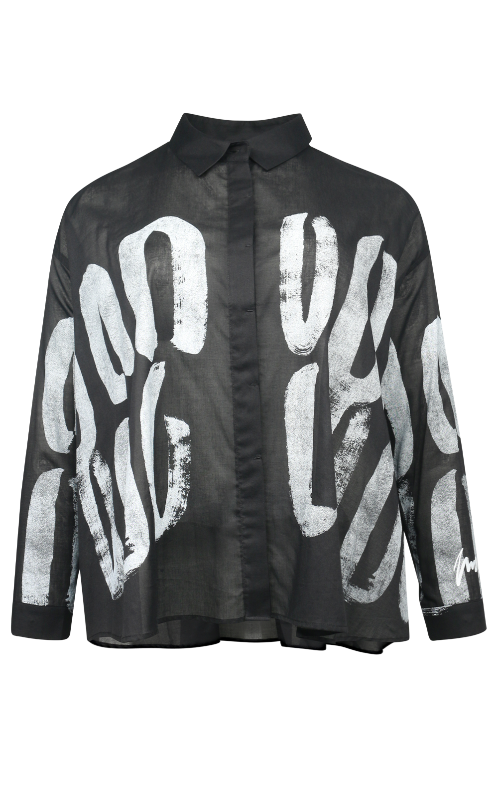 Lenticular Cropped Shirt product photo.