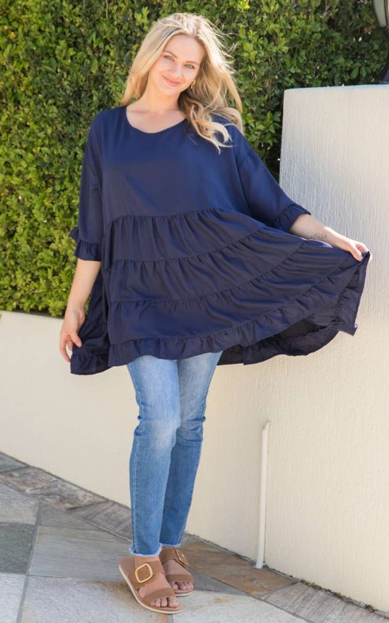 Sofia Top In Tencel product photo.