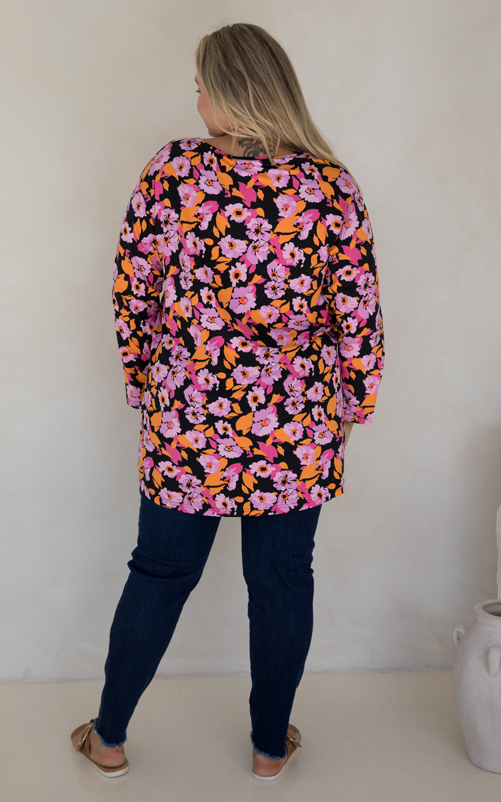 L/S T-Shirt Top In Rosella product photo.