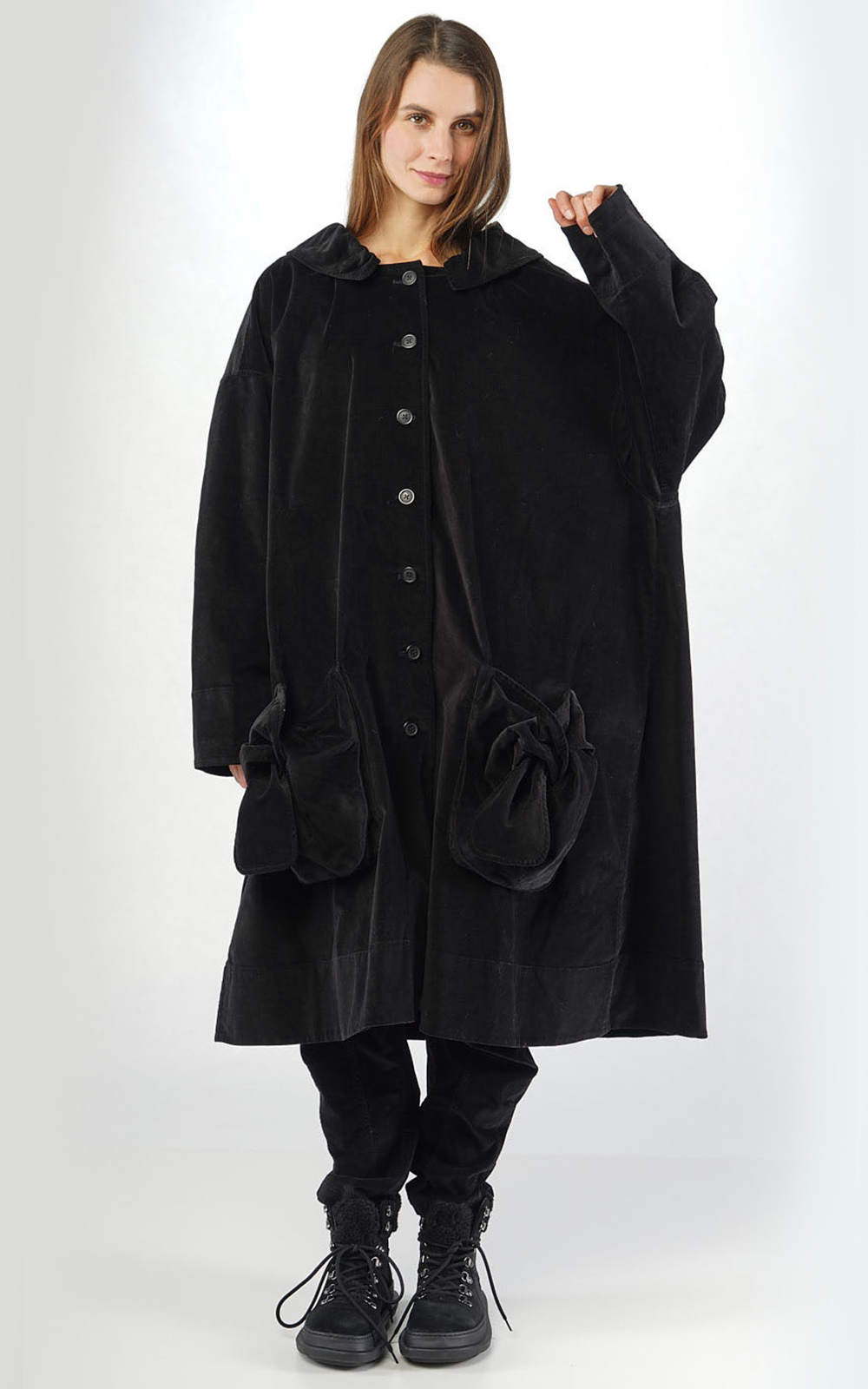 Iris Bow Coat product photo.