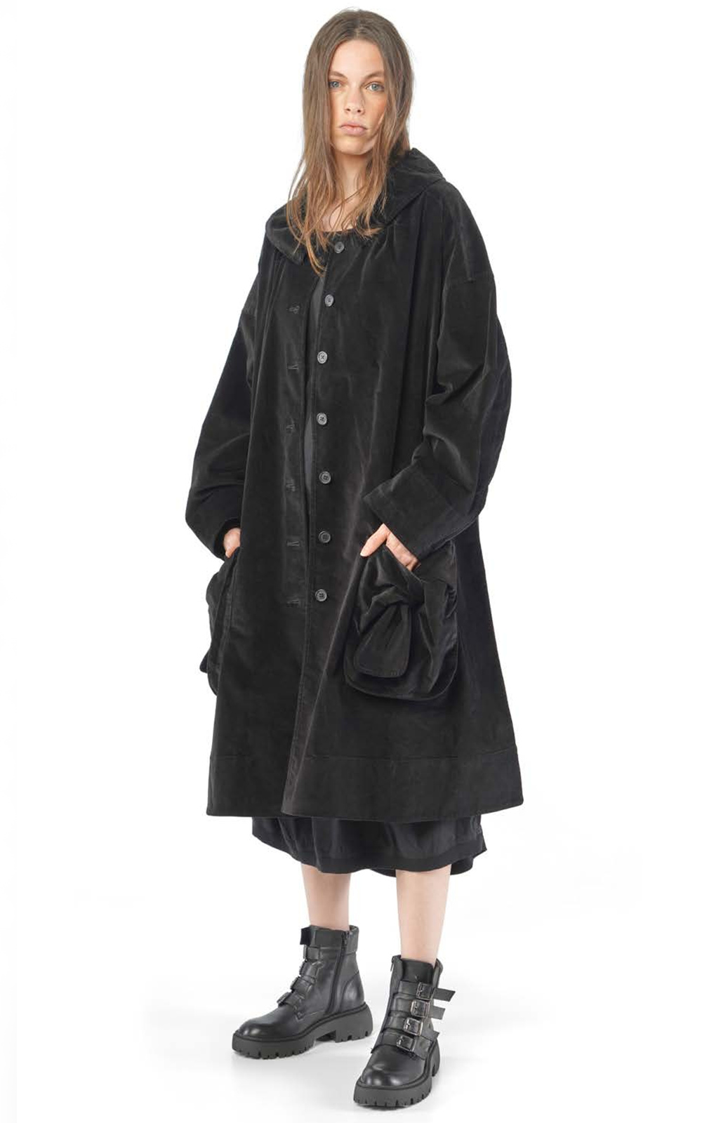 Iris Bow Coat product photo.