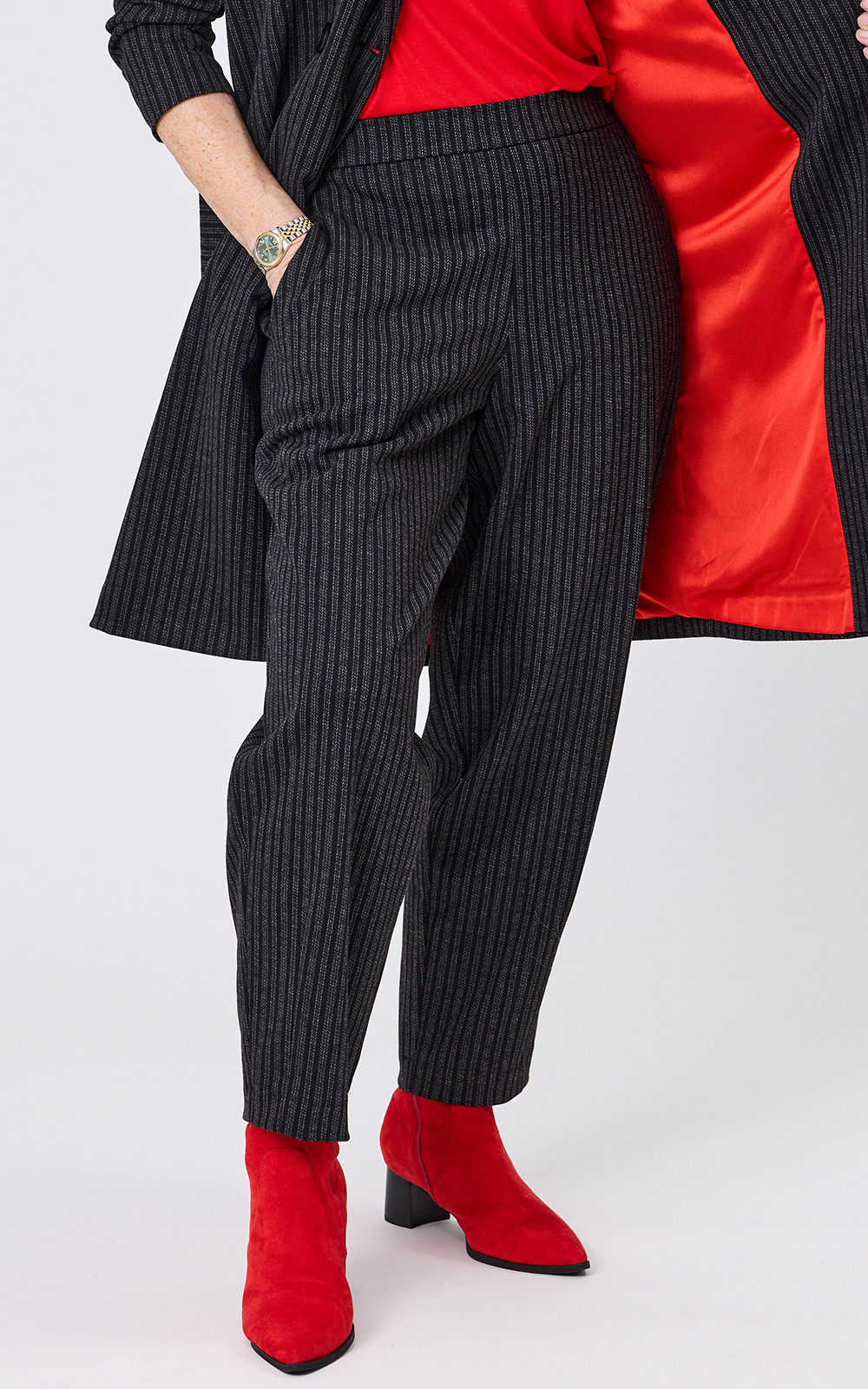 Thora Pant Pinstripe product photo.