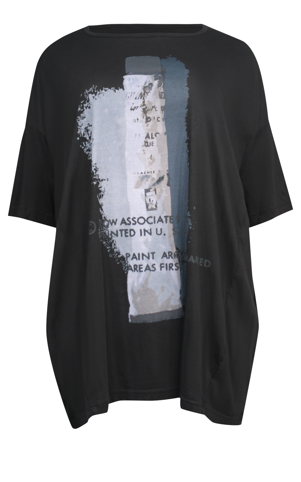 Black Print Tee Shirt – Zebrano | Designer Clothing NZ