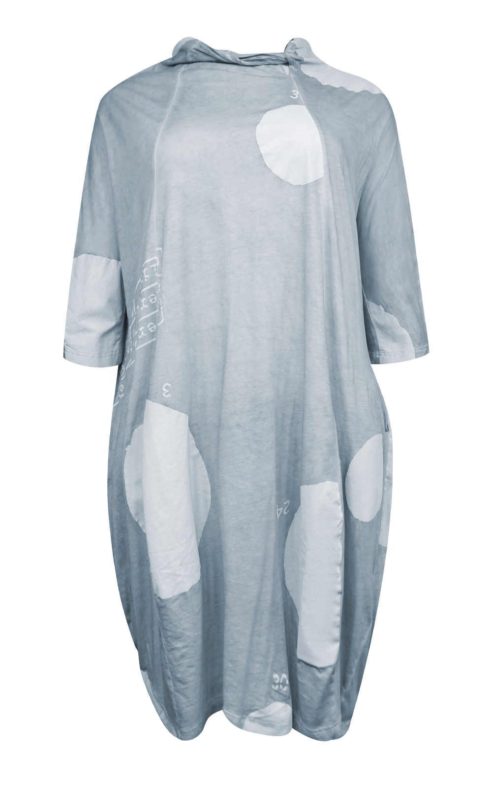 Print Dot Dress Cotton Knit Zebrano Designer Clothing NZ