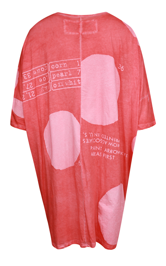 Print Dot Tunic In Cotton Knit product photo.
