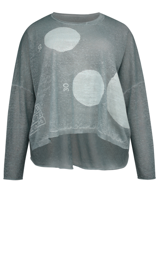 Dot Print Pullover Water Print product photo.
