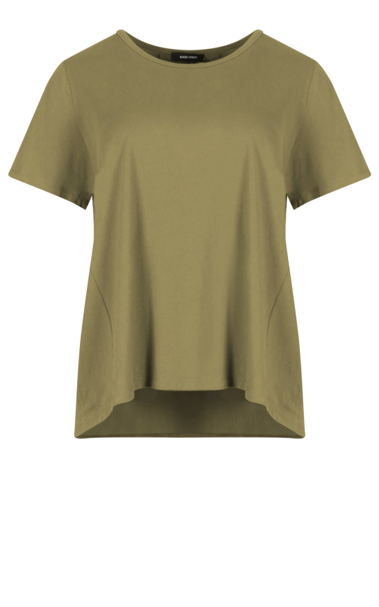 Pleat Back Tee product photo.