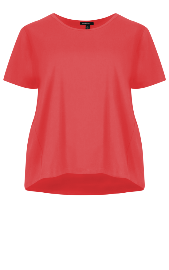 Pleat Back Tee product photo.