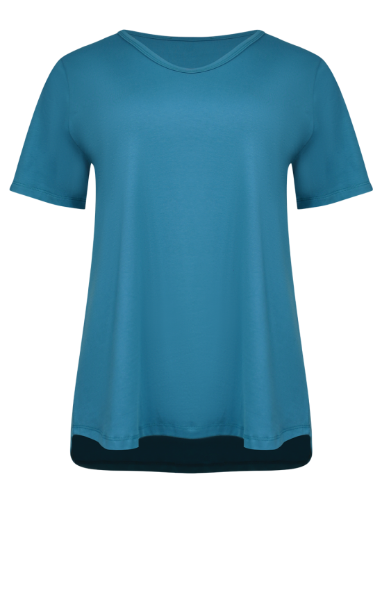 A-Line Soft V Tee product photo.