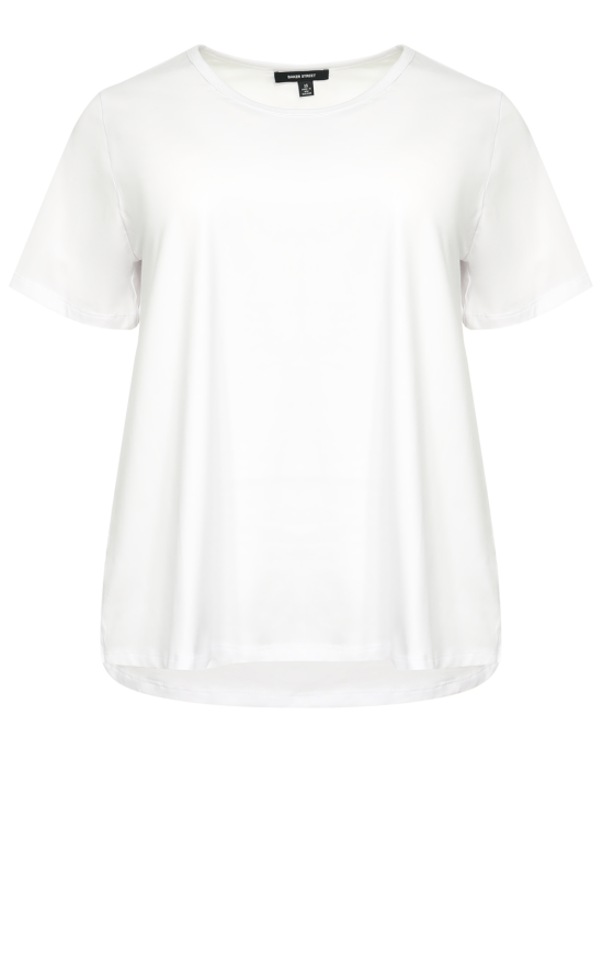 A-Line Soft V Tee product photo.