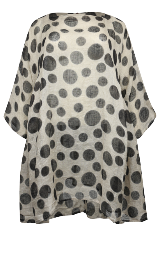 Fuzzy Dot Mesh Baby Doll  product photo.