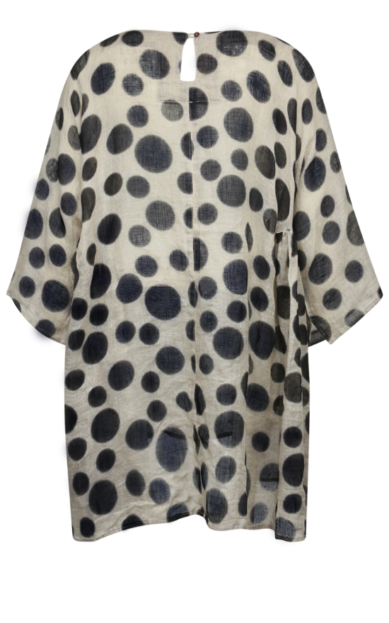 Fuzzy Dot Mesh Baby Doll  product photo.