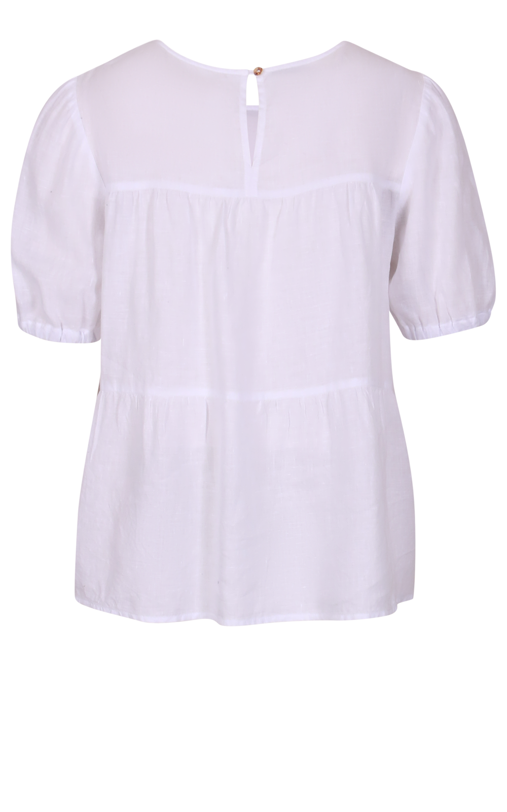 Tiered Linen Top Zebrano Designer Clothing NZ