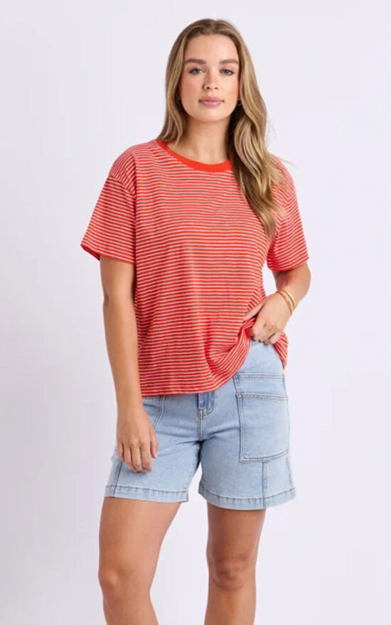 Hutch Stripe Tee product photo.
