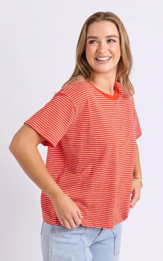 Hutch Stripe Tee product photo.