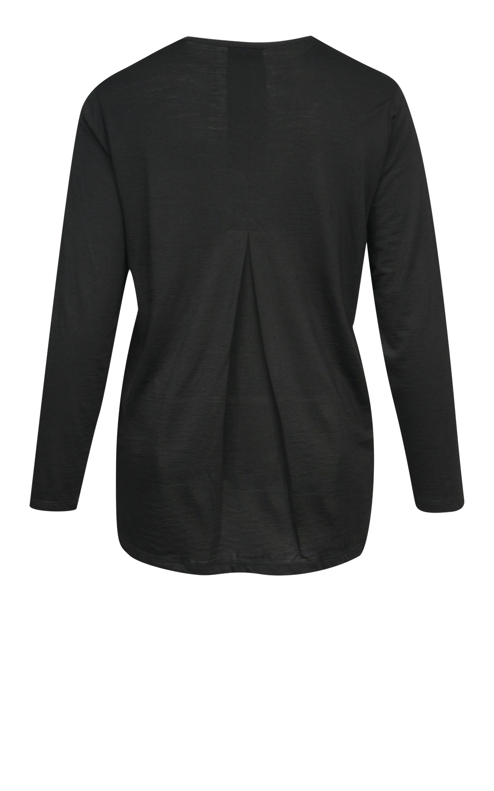 Merino Pleat Back Top product photo.