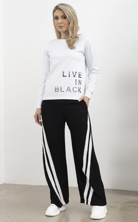 Live In Black Pant product photo.