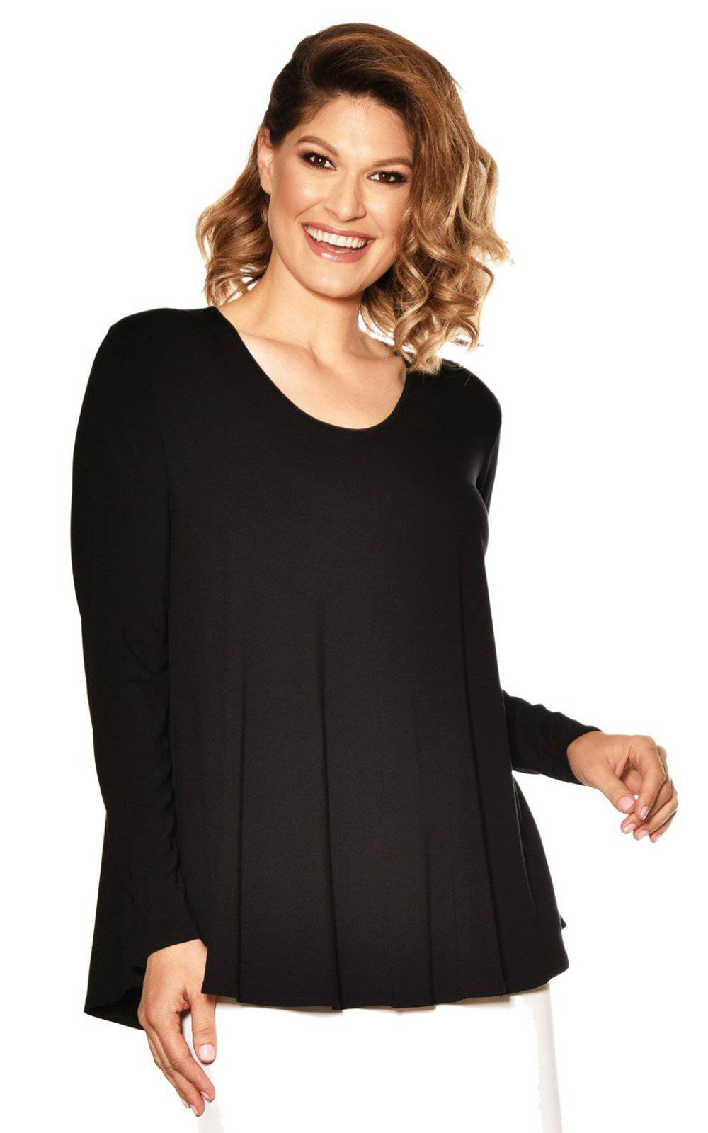 Scoop Neck Swing Top Zebrano Designer Clothing NZ