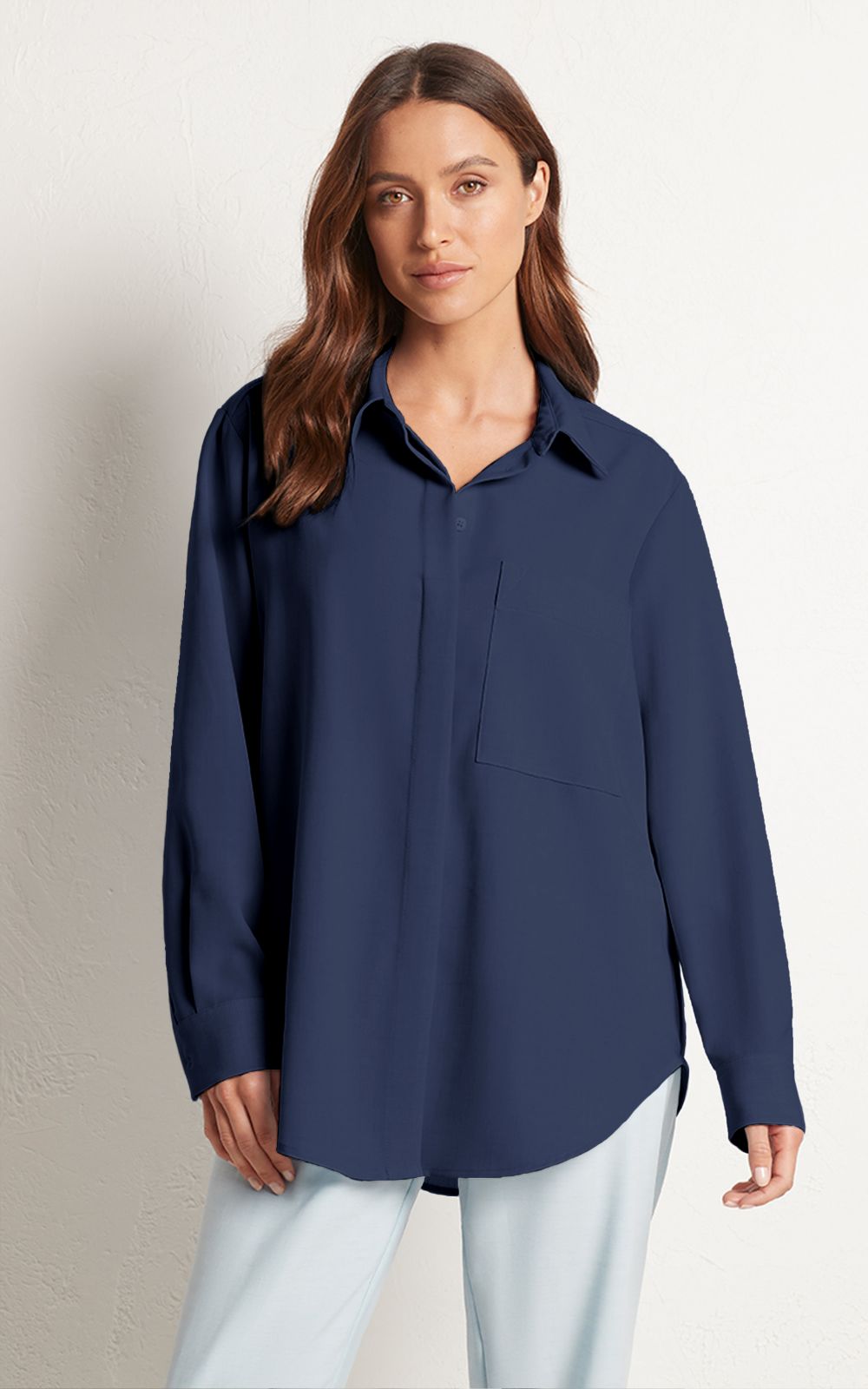 Long Soft Overshirt – Zebrano | Designer Clothing NZ