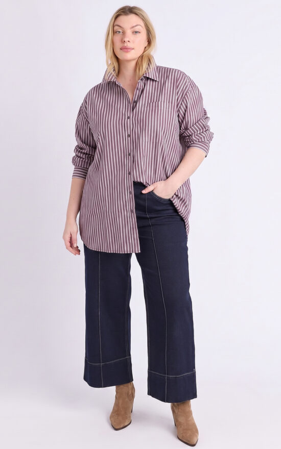Frankie Striped Shirt product photo.