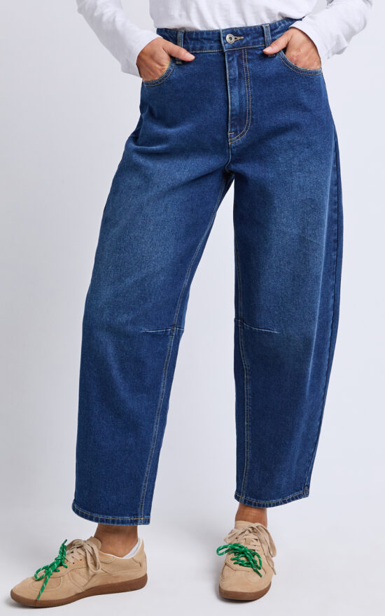 Bessie Barrel Leg Jean product photo.
