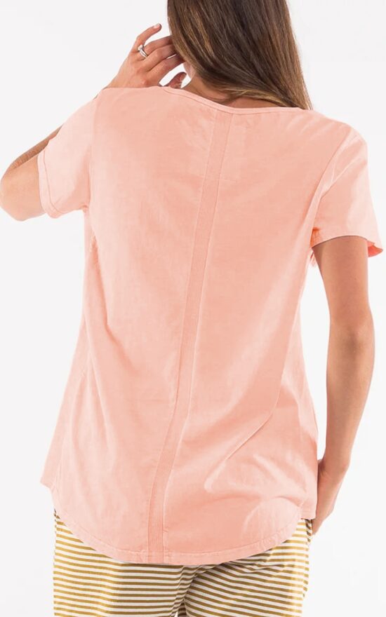Rib V Neck product photo.