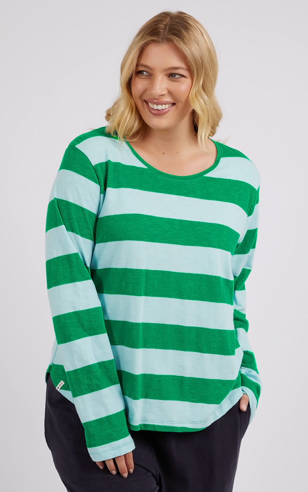 Spritz Stripe Ls Tee product photo.