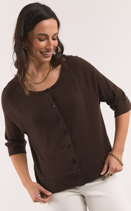 Yvette S/S Cardi product photo.