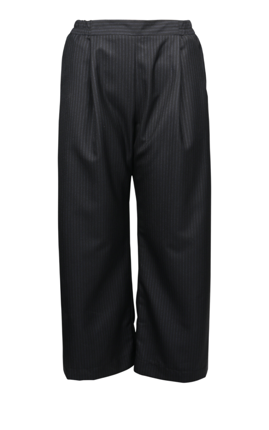 Pinstripe Arcadia Wide Leg Pant product photo.