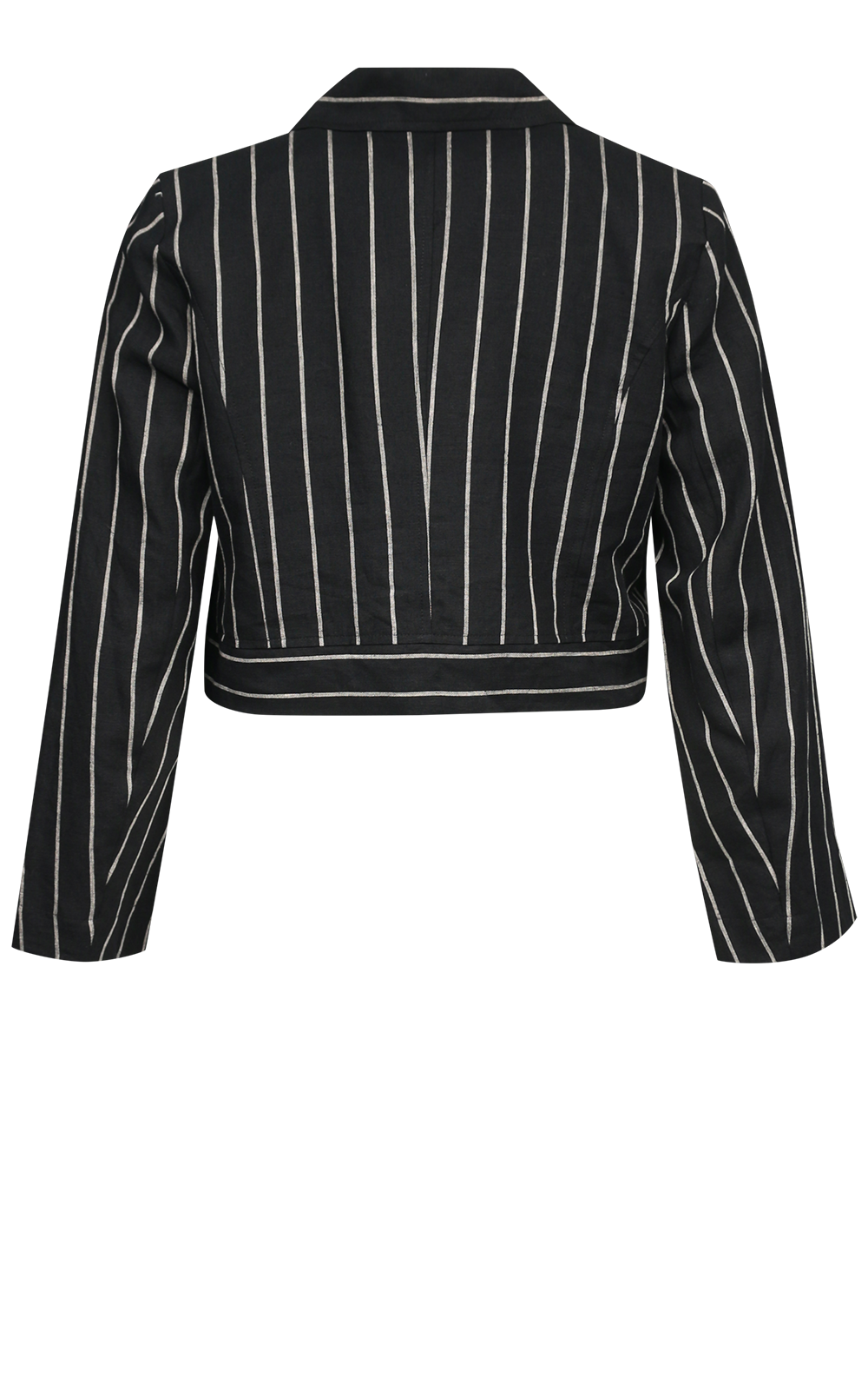 Pinstripe Cropped Jacket Zebrano Designer Clothing NZ