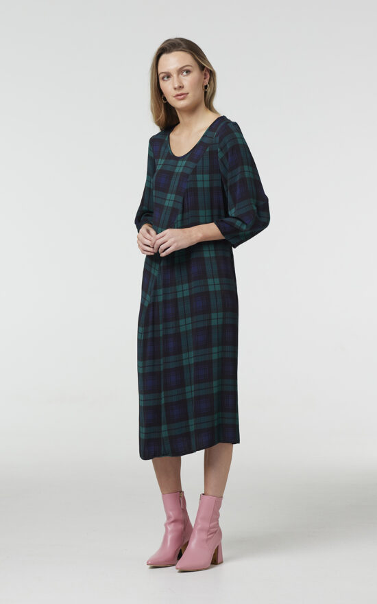 Highland Plaid Shift product photo.