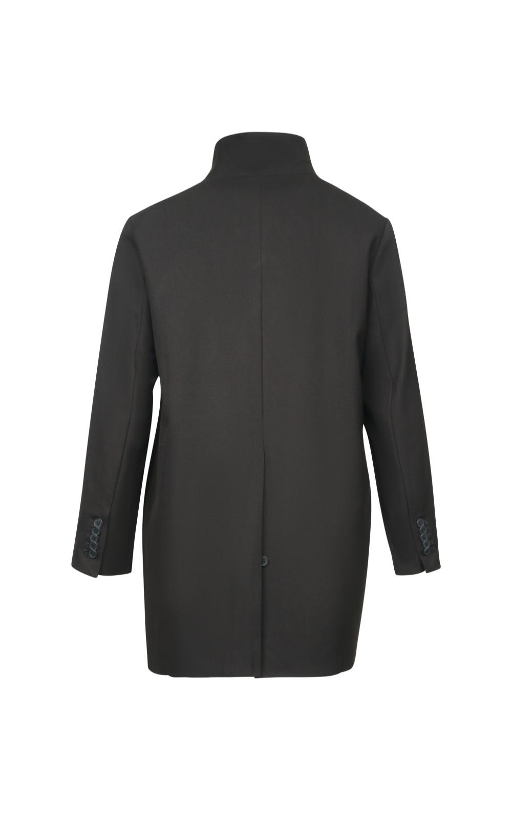 Leather Panel Coat product photo.