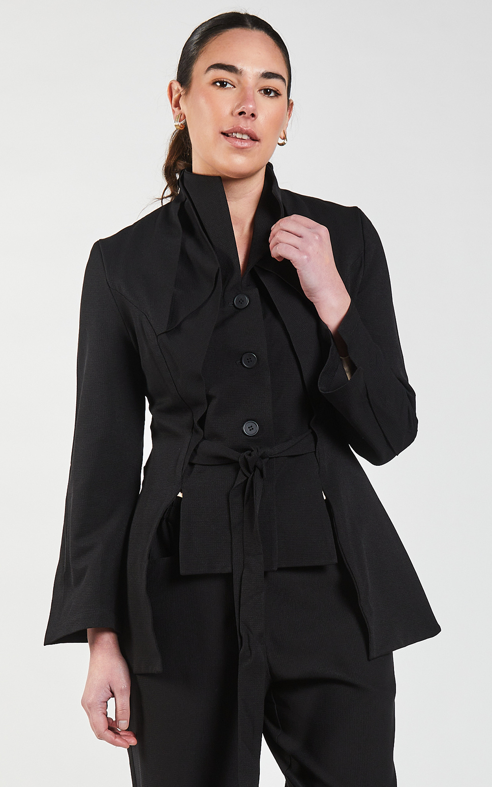 Dobby Origami Jacket – Zebrano | Designer Clothing NZ