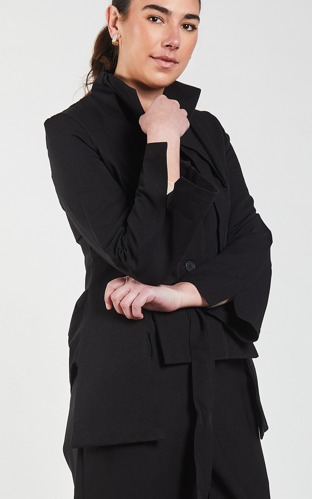 Dobby Origami Jacket – Zebrano | Designer Clothing NZ