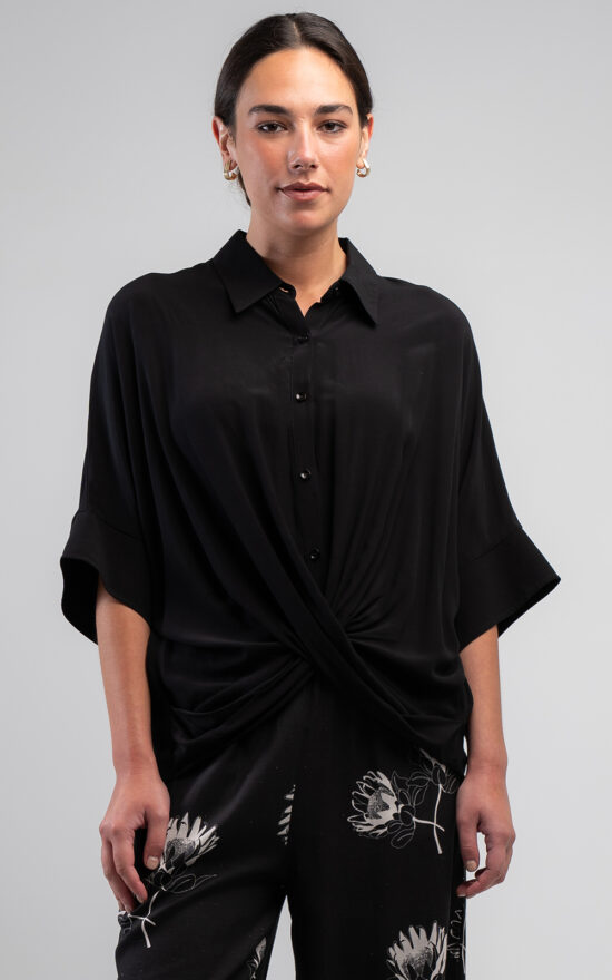 Poppy Crossover Shirt product photo.