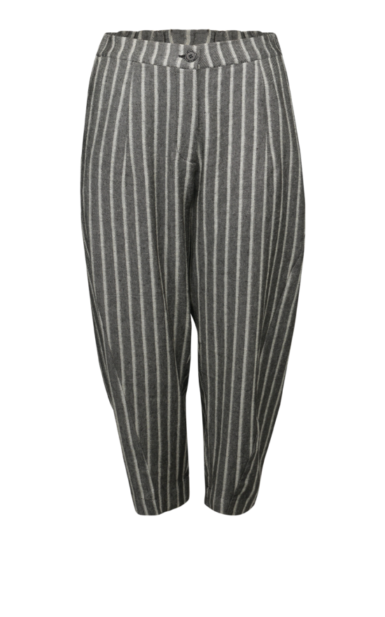 Denim Stripe Barrel Jean product photo.