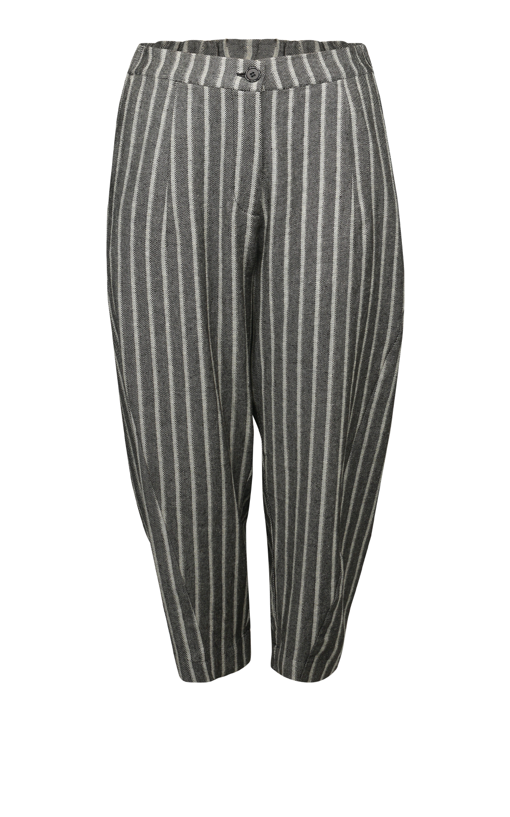 Denim Stripe Barrel Jean product photo.